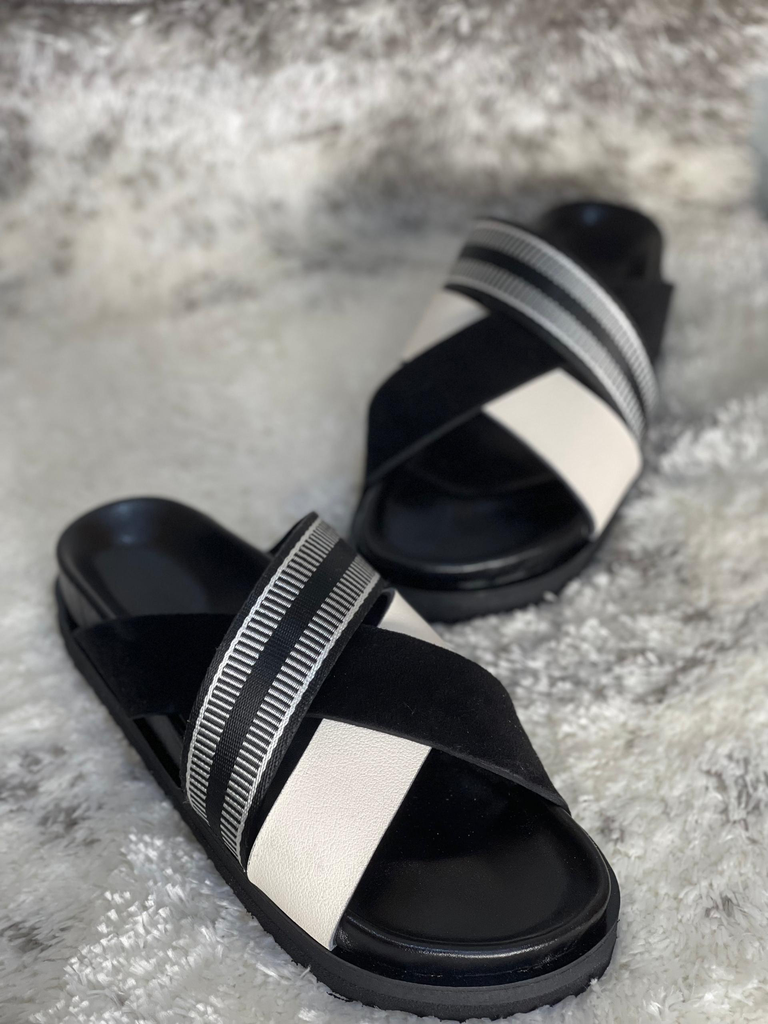 sandale en cuir